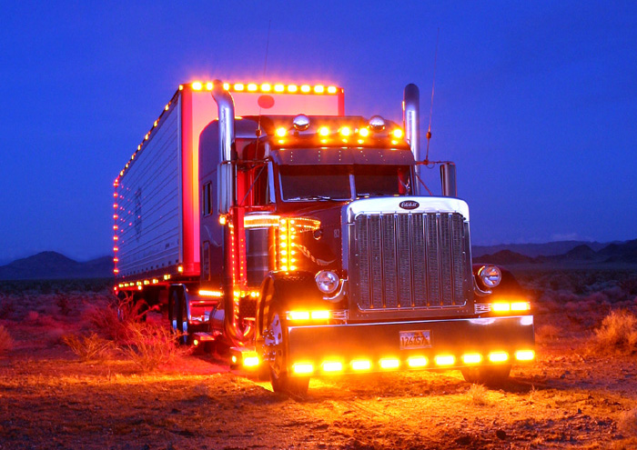 semi truck interior lights