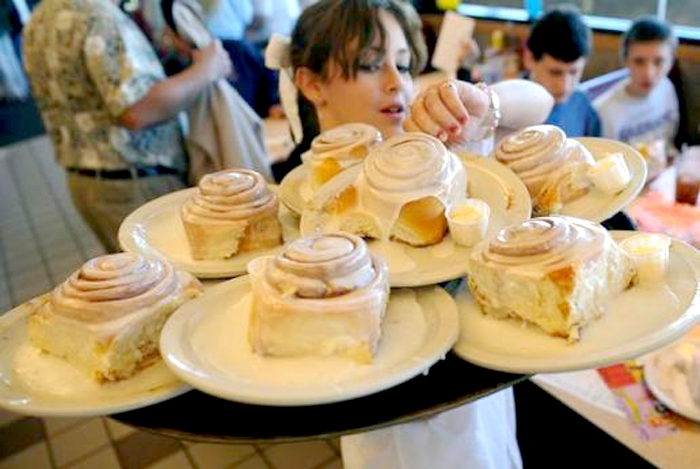 Best Truck Stops In America - Johnson’s Corner Truck Stop Bakery Cinnamon Rolls